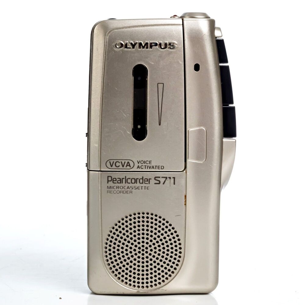 Olympus Microcassette Recorder Pearlcorder S711 - Tested & Working